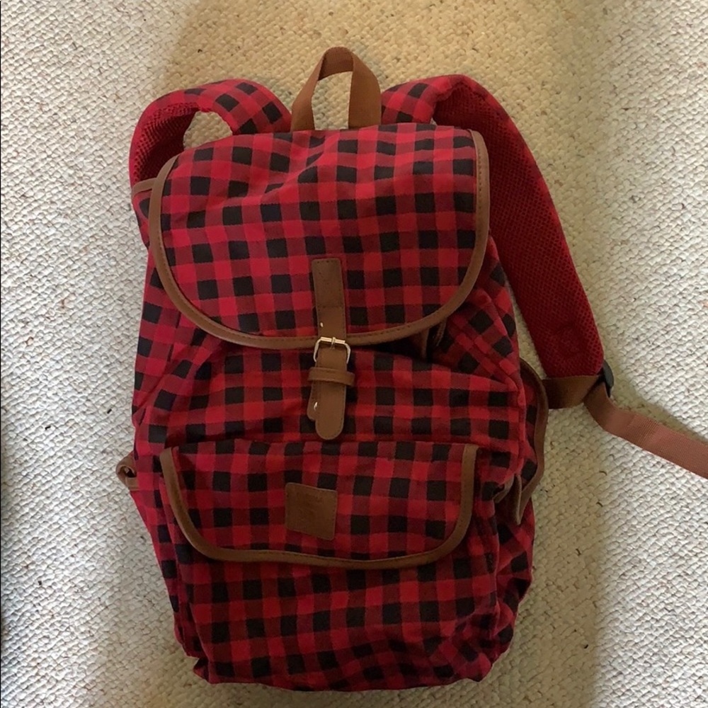 Alaska plaid backpack